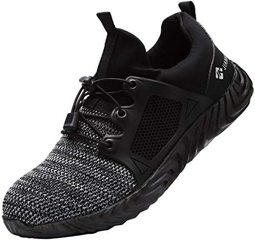 DYKHMILY Steel Toe Work Shoe Men Women Trainers Shoes Puncture-Proof Work Safety Sneakers Light Breathable Industrial & Construction Shoe