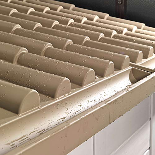 Gardiun KSP38250 Gartenhaus aus Kunstharz, Tuscany EVO 280 Weiß/Beige 309 x 261 x 225 cm – Bild 4