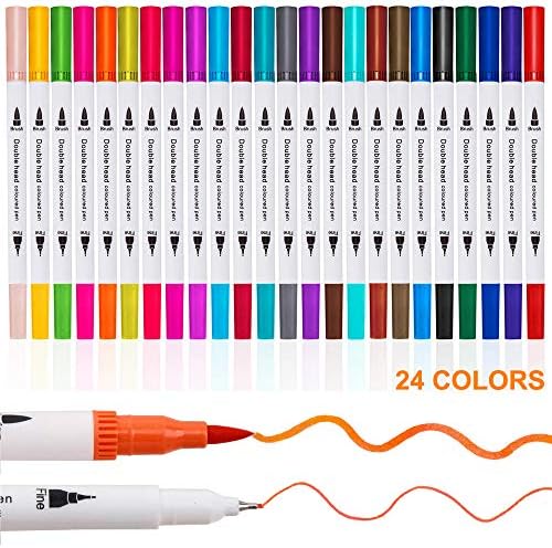 24 Colors Dual Paint Pens