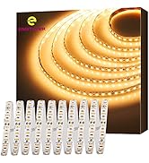 EMITEVER LED Strip Lights 2700K, UL 24V LED Tape Light Warm White, Ra 95+, IP30, 16.4ft, 2.9W/ft,...
