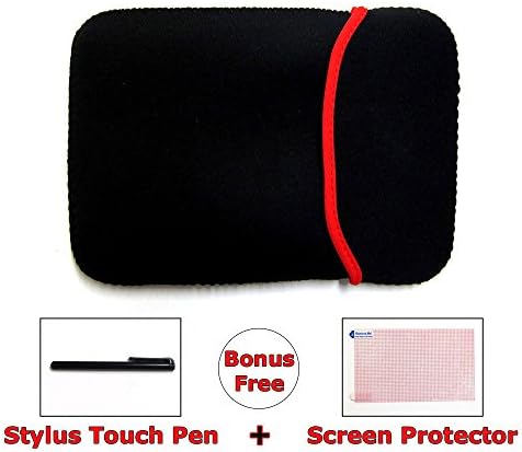 Ramtech Neoprene Sleeve Carrying Bag Case Cover for 7-Inch Outad/Hieha/Floureon/Putai GPS Navigator + Bonus Free Stylus Pen & Screen Protector - NC7