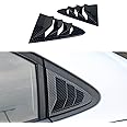 For Toyota Corolla 2020 2021 2022 2023 2024 Rear Side Quarter Window Louver Decorate Cover Rear Air Vent Window Louvers Blinds Covers Auto Accessories (Carbon Fiber Color)