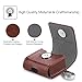 Fintie Case for AirPods 2&1, Premium PU Leather Magnet Closure Protective Portable Cover Skin with Metal Clasp and Keychain for AirPods 2&1, Brown