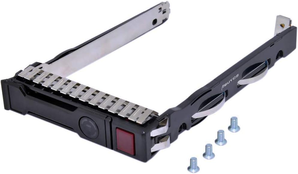 Abuycs 2.5 SFF SAS SATA HDD SSD Hard Drive Carrier Tray Caddy for 2.5" HP Proliant Gen8 G8 Gen9 G9 651687-001 651699-001 DL560 DL388 DL385 DL380p DL360p DL180 DL160 ML310 ML110 ML350 SL250S SL230S