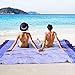 WolfWise 7′ x 9′ Machine Washable Beach Blanket, XXL Extra Large Pocket Picnic Blanket Made with Soft 70D Ripstop Nylon, Water Resistant & Sand Proof with 4 Stakes, Purplethumb 2