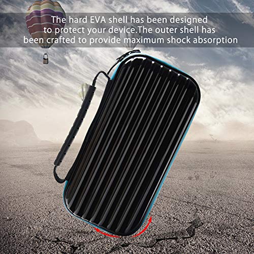 Carrying Case for Nintendo Switch Lite,COCASES Portable Hard Shell with 10 Game Cartridges Protective Travel Case Pouch for Nintendo Switch Lite Console & Accessories, Black