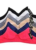 MaMia Women's 6 Full Coverage Wireless Non Padded Bras