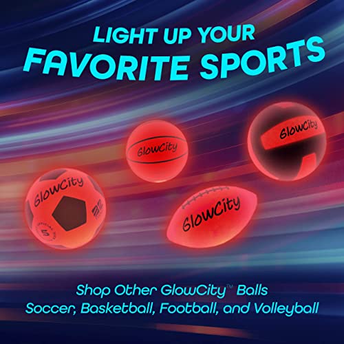 GlowCity Glow in The Dark Volleyball Light Up Volleyballs for Kids