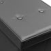 Sorbus Storage Bench Chest – Collapsible/Folding Bench Ottoman with Cover – Perfect Hope Chest, Pouffe Ottoman, Coffee Table, Seat, Foot Rest, and More – Contemporary Faux Leather (Black)