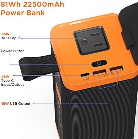 Cargador portátil para computadora portátil novoo 22500mah 85w