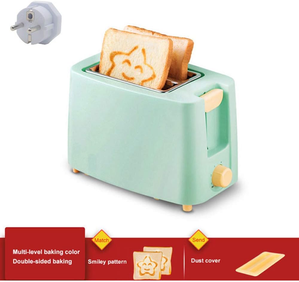 2 Slice Toaster, Compacto Desayuno máquina, con 6 configuraciones de