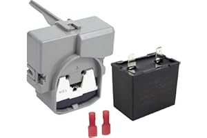 ARLBA 2319792 W10189190 W10197428 QD TSD2 Refrigerator Start Device Combination W10662129 Capacitor Compatible with Kenmore Electrolux Whirlpool Freezer Compressor Start Relay 241527803 241941003 2255198