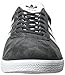 adidas Originals Men's Gazelle Fashion Sneaker, Dark Grey Heather/White/Metallic/Gold, 11 M US
