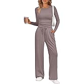 LILLUSORY 2 Piece Lounge Sets for Women Fall Outfits 2026 Two Piece Travel Sweatsuits Business Casual Fashion Clothes