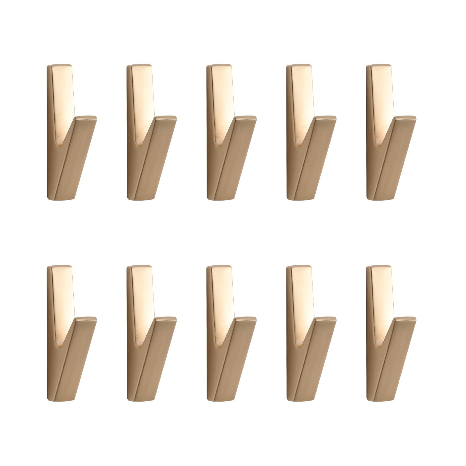 SARIHOSY Modern Contemporary Coat Hooks - Solid Brass, Copper & Gold Leaf Finish, Wall Mounted, Maximum 20 lbs Capacity