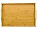 Serving Tray with Handles Nice Size Aprox 17.7 X 13 inch by Intriom Bamboo Collection