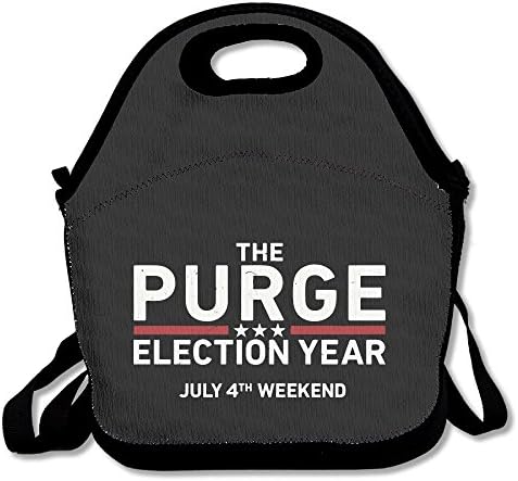 The Purge Election Year Film Lunch Box Bag For Kids Adult Men Women Girl Boy,lunch Tote Lunch Holder With Adjustable Strap ,double Shoulder