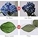 Luyue 5 Big Heads Artificial Silk Hydrangea Bouquet Fake Flowers Arrangement Home Wedding Decor (Dark Blue)