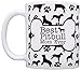 ThisWear Dog Owner Gifts Best Pitbull Mom Ever Paw Pattern Gift 11oz Ceramic Coffee Mug with Handle