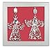 Angel Christmas Ornaments - Set of 2 Silver Filigree Metal Angels - Gift Boxed - Measures 5.5