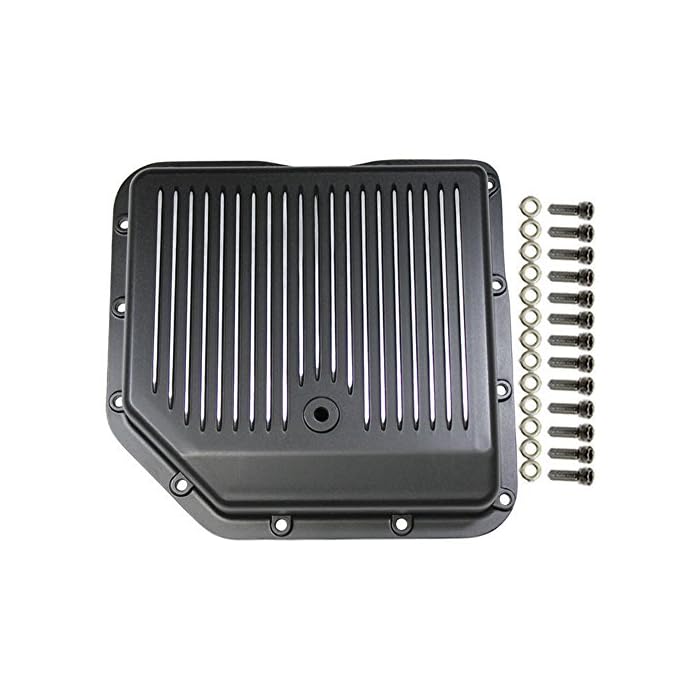Buy Pirate Mfg Chevy Black Finned Aluminum Turbo 350 Transmission Pan