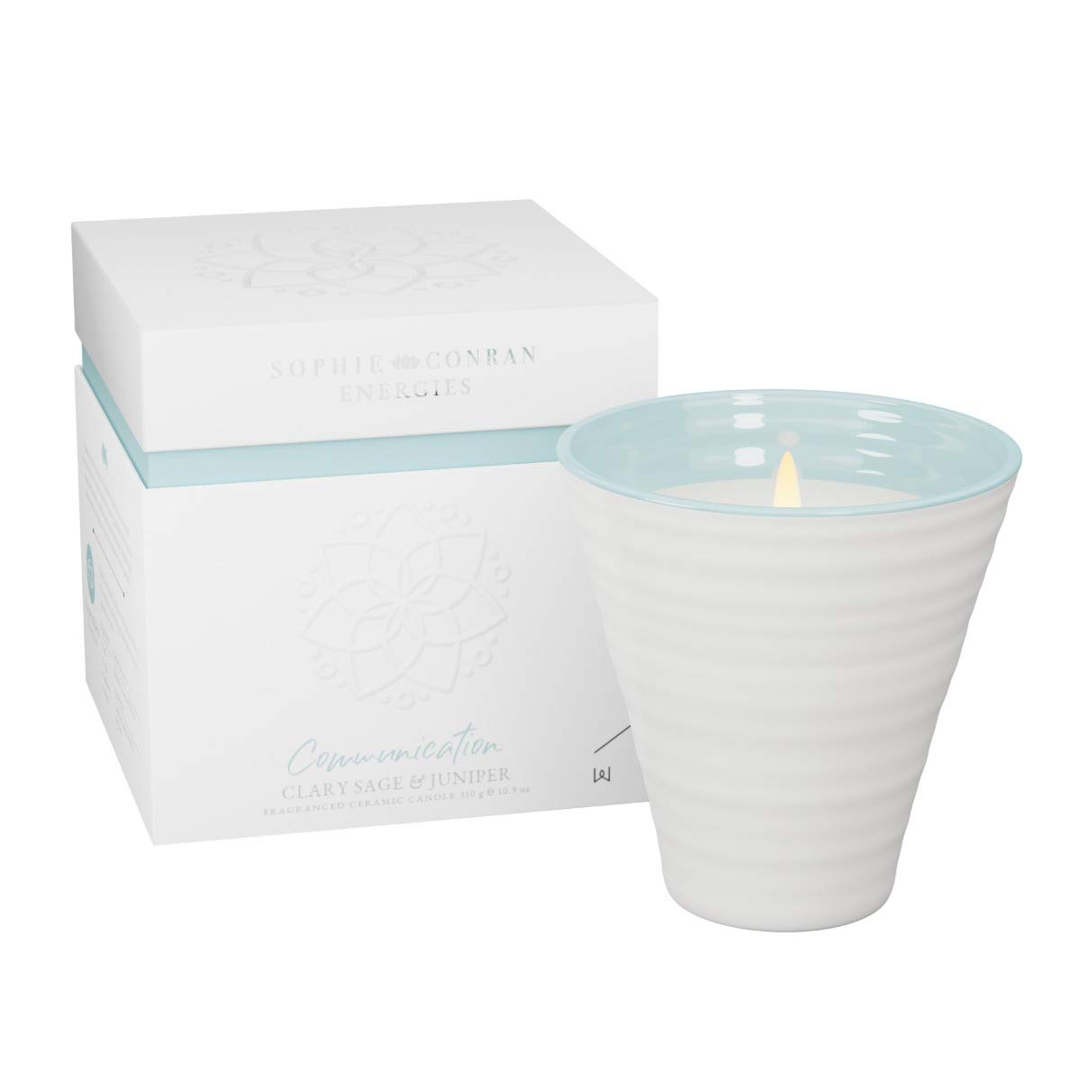 Sophie Conran Candle, White/Light Blue, One Size