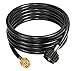 DOZYANT 12 Feet Propane Tank Converter Adapter Hose Assembly Replacement for QCC1 / Type1 LP Gas Tank with Safety Certified Connects 1 LB Bulk Propane Appliances to 20 LB Propane Cylinder Tank