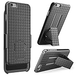 iPhone 6s Plus Case, i-Blason® [Transformer] iPhone 6 Plus /6s Plus Case Slim Hard Shell Holster with Kickstand (Black)