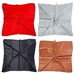 4 Pcs Hair Scarf Silk Like Scarves for Women Large Square Stain Neck Head Scarf Set 35×35 inches 4 Pcs Hair Scarf Silk Like Scarves for Women Large Square Stain Neck Head Scarf Set 35×35 inches
