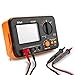 Flexzion Digital Insulation Resistance MegOhmmeter VICHY VC60B+ Tester MegOhm MegOhmmeter Voltmeter Meter DC 250V 500V 1000V with LCD Display 2 Clip Cables Shoulder Strap Battery Powered