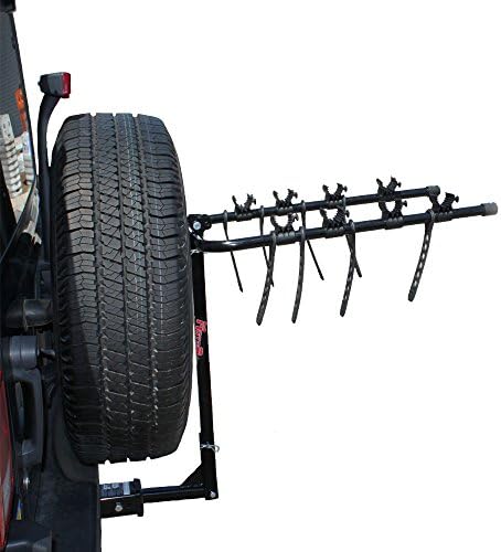 MotoGroup Bike Rack for Car, Truck, or SUV w/ Receiver Hitch - 4 Bike Carrier
