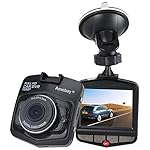 Amebay Dash Cam 2.4'' FHD 1080P Car Vehicle Dashboard DVR Camera Video Recorder with 16GB Micro SD Card,Black