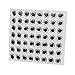 Alloet New 100pcs Fish Eyes 3D Holographic Lure Eyes Fly Tying Jigs Crafts Dolls (7mm)