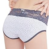 Anden Hud - Gray Lace-trimmed Mid-Rise Hiphugger
