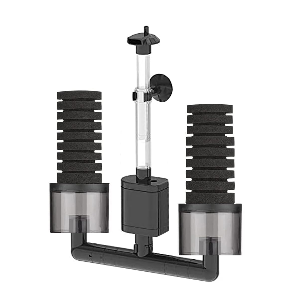 Craftsboys Aquarium Sponge Filter Bubbler with Quiet Water Pump for Fish Shrimp Breeding Tank (S)