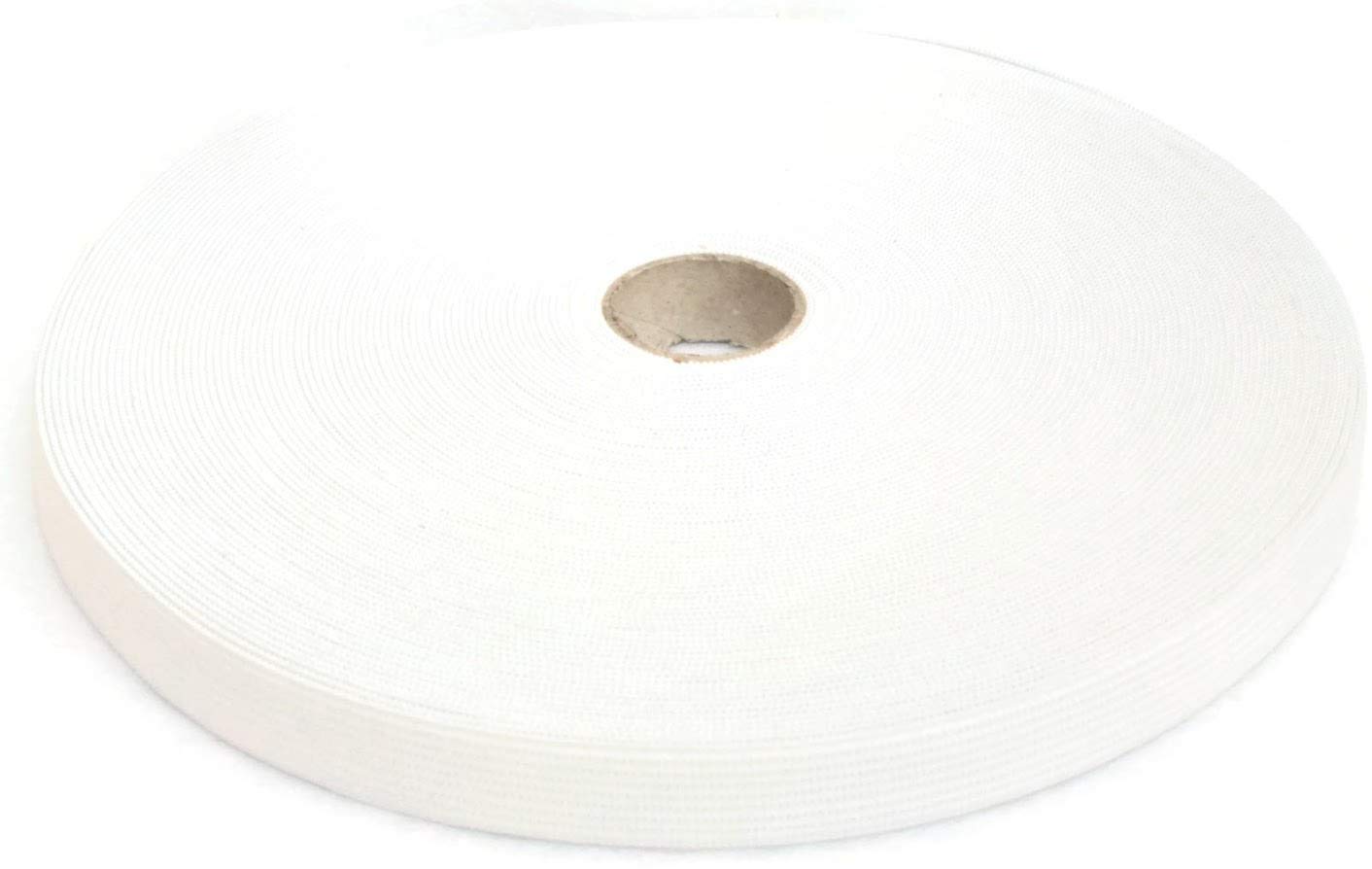 25 Meters (27 Yards) Elastic Band 15 mm wide - White