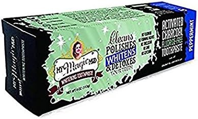 My Magic Mud Activated Charcoal Toothpaste Peppermint - 4 Ounces (Pack of 3)
