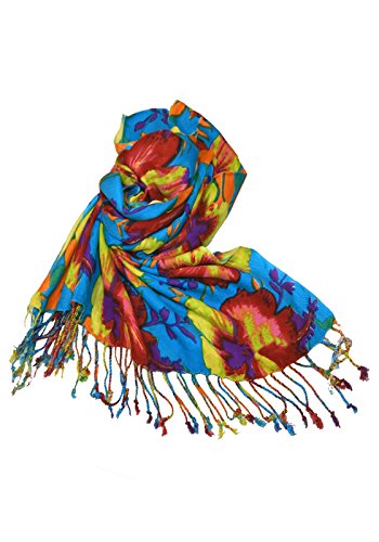 bollywood accessory 40126 viscose floral printed scarf stole duppata shawl