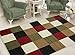 Sweet Home Stores Modern Boxes Design Area Rug 5' X 7', Multi-Color