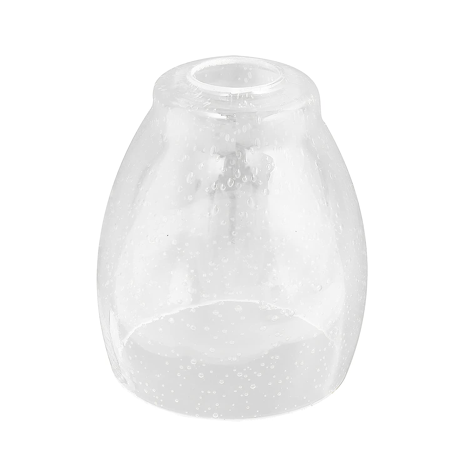 Photo 1 of Anmire Clear Seeded Glass Shade, Modern Light Fixture Replacement Globe or Cover with 1-5/8-Inch Fitter for Chandelier Wall Sconce Pendant Light, G0022