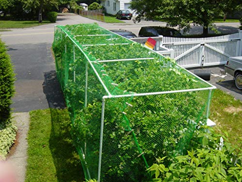 KINGLAKE Vogelnetze Vogelschutznetz Engmaschig 4x10m, Vogelnetz Pflanzenschutznetz Stabil, Laubnetz, Hochbeet Netz Abdeckung Gartennetz für Hochbeete Hühner Teich Kirschenbaum, Löcher 1.5x1.5cm-Grün – Bild 6