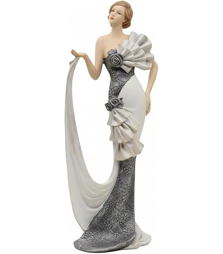 Amazon.com: Cosmos Gifts Fine Porcelain Lady Walking Dogs, Blue