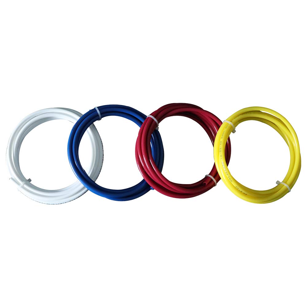 Huining 4 Pack Water Pipe for Reverse Osmosis Membrane Residential RO Membrane Water Filter Cartrige Replacement for 5-Stage Home Drinking Water Filtration System Household Water Purifier