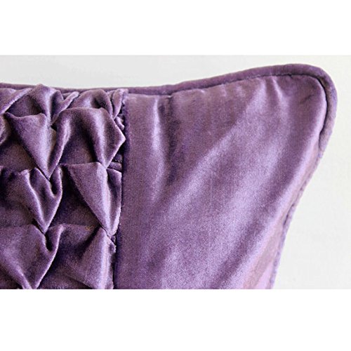 Designer Purple Throw Pillows Cover, Modern Solid Throw Pillows Cover