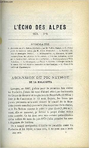 Amazonfr Lecho Des Alpes Publication Des Sections