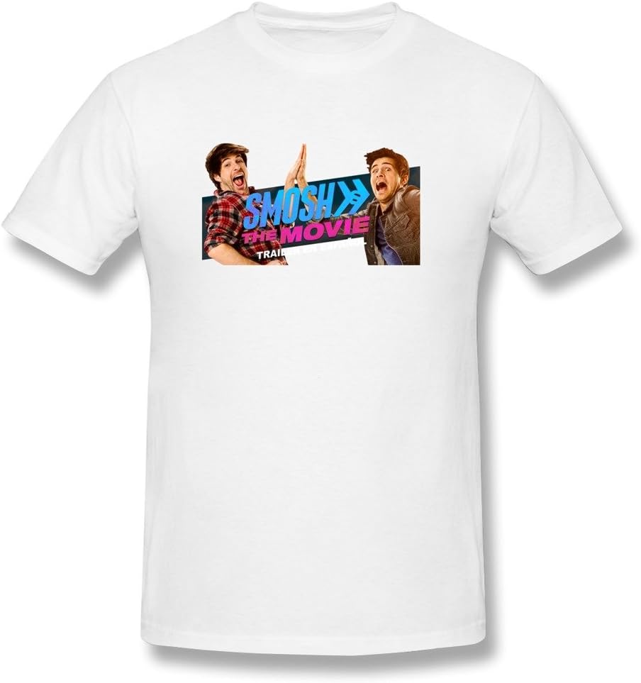 Haoyuntixu Men's Smosh T Shirts Large White