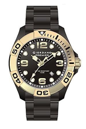 Giordano Analog Black Dial Mens Watch - P156-44