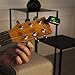 Mugig Clip-On Tuner for Guitar, Bass, Ukulele, Chromatic Instruments, Ukulele Tuner, Guitar Tuner - Black