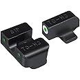 TRUGLO Tritium Pro Night Sights, Compatible with Sig Sauer Handguns | Compact Durable Glow-in-The-Dark Front & Rear Gun Sights with White Focus Lock Front Ring