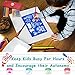 Drawing Holiday Stencils for Kids- All-in-one Drawing kit with Festival Shapes to Create DIY Crafts - Great Gift for Girls & Boys to Replace Screens- Ideal Coloring Stencils Loved by School Teachers